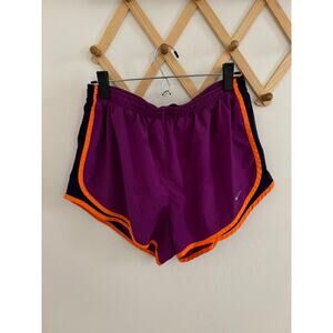 Nike Shorts Women's Large Purple Running Dri Fit High Rise Activewear Pocket